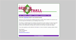 Desktop Screenshot of coloradoseniorsoftball.us